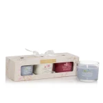 Zestaw Yankee Candle Sakura Blossom Festival 3 mini świece, biały