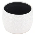 Osłonka ceramiczna 10,5 x 14,5 x 14,5 cm (biała)_środek