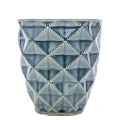 Osłonka ceramiczna 14 x 13,5 x 13,5 cm (granatowa)_przybliżenie
