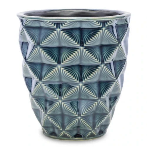 Osłonka ceramiczna 14 x 13,5 x 13,5 cm (granatowa)