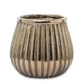 Osłonka kamionkowa 14 x 15 x 15 cm (złota)