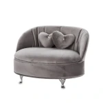 Szkatułka na biżuterię Sofa 14 x 21 x 16 cm (szara)