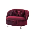 Szkatułka na biżuterię Sofa 14 x 21 x 16 cm (czerwona)