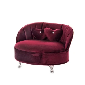 Szkatułka na biżuterię Sofa 14 x 21 x 16 cm (czerwona)