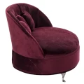 Szkatułka na biżuterię Sofa 14 x 21 x 16 cm (czerwona)_bok
