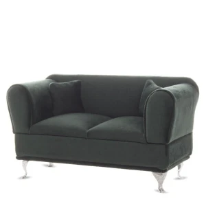 Szkatułka na biżuterię Sofa 13 x 23,5 x 9,5 cm (zielona)