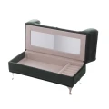 Szkatułka na biżuterię Sofa 13 x 23,5 x 9,5 cm (zielona)_środek