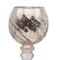 Świecznik szklany 30 x 12 x 12 cm (złoty)_góra
