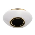 Wazon ceramiczny 25 x 14 x 7 cm (biały, złote zdobienia)_góra