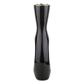 Wazon ceramiczny 30 x 11 x 6,5 cm (czarny, złote zdobienia)_bok