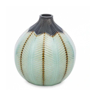 Wazon ceramiczny 15 x 13,5 x 13,5 cm (jasny niebieski)