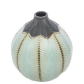 Wazon ceramiczny 15 x 13,5 x 13,5 cm (jasny niebieski)_góra