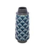 Wazon ceramiczny 27,5 x 11,5 x 11,5 cm (granatowy)