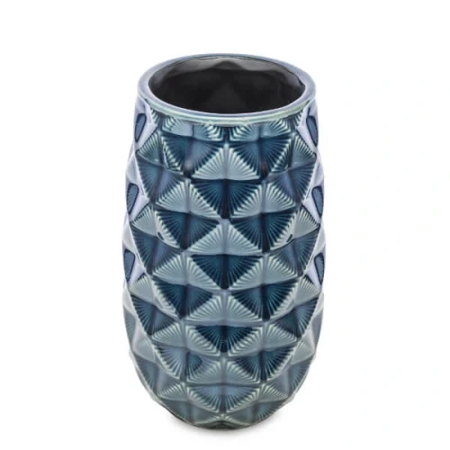 Wazon ceramiczny 20 x 13 x 13 cm (granatowy)