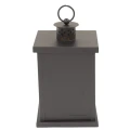 Lampion metalowy LED 31 x 16 x 16 cm (czarny)_tył