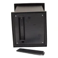 Lampion metalowy LED 31 x 16 x 16 cm (czarny)_dół