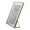 Metalowa ramka na zdjęcia 13 x 18 cm (złota)_bok