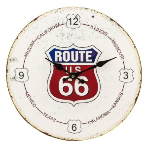 Zegar ścienny retro Route 66