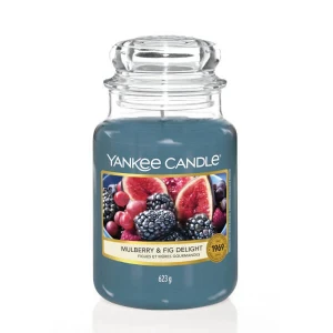 Świeca Yankee Candle Mulberry & Fig Delight, duży słoik (623g)