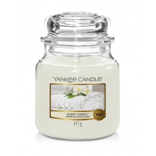 Świeca Yankee Candle Fluffy Towels średni słoik (411g)