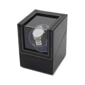Szkatułka na zegarek Rotomat 16 x 12 x 12,8 cm (czarna)