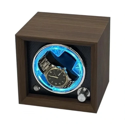 Szkatułka na zegarek Rotomat 13 x 14 x 12,5 cm (brązowa)