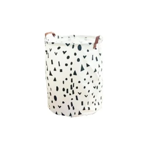 Materiałowy kosz na pranie Figury 45 x 35 x 35 cm (biały)