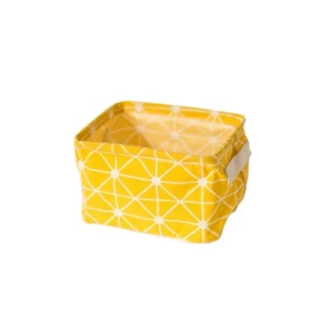 Materiałowy pojemnik Gwizdy 13 x 17 x 14 cm (żółty)