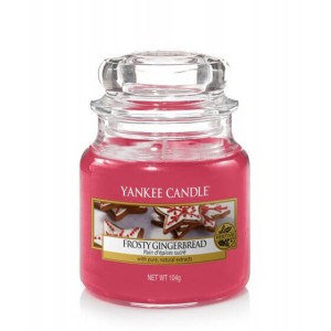 Świeca Yankee Candle Frosty Gingerbread, mały słoik (104g)