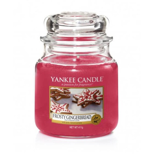 Świeca Yankee Candle Frosty Gingerbread średni słoik (411g)