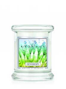 Świeca Kringle Candle Dewdrops, mini słoik (128g)
