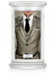 Świeca Kringle Candle Grey, duży słoik (623g)