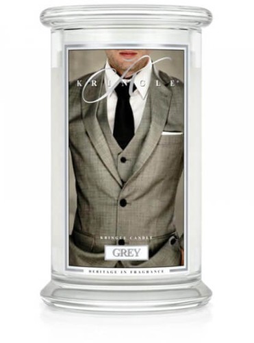 Świeca Kringle Candle Grey duży słoik (623g)