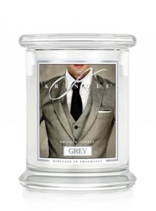 Świeca Kringle Candle Grey, średni słoik (411g)