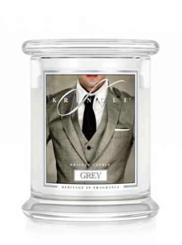 Świeca Kringle Candle Grey średni słoik (411g)