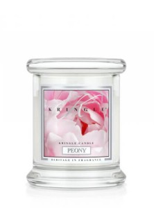 Świeca Kringle Candle Peony, mini słoik (128g)
