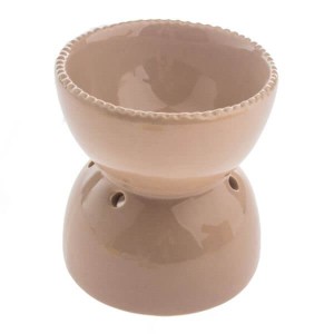 Kominek ceramiczny 10,8 x 11,5 x 10,8 cm (beżowy)