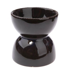 Kominek ceramiczny 10,8 x 11,5 x 10,8 cm (granatowy)