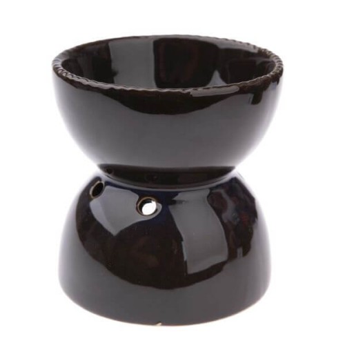 Kominek ceramiczny 10,8 x 11,5 x 10,8 cm (granatowy)
