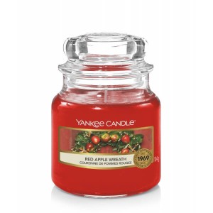 Świeca Yankee Candle Red Apple Wreath, mały słoik (104g)