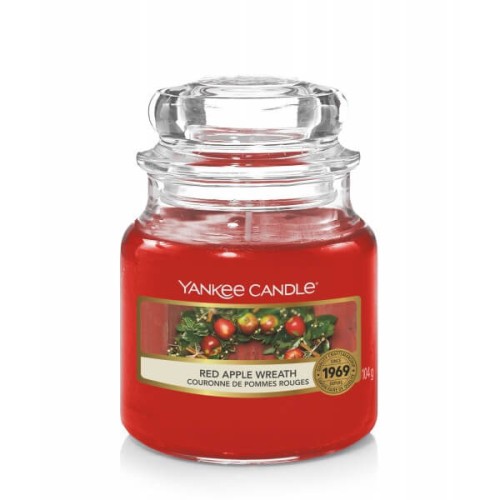 Świeca Yankee Candle Red Apple Wreath mały słoik (104g)