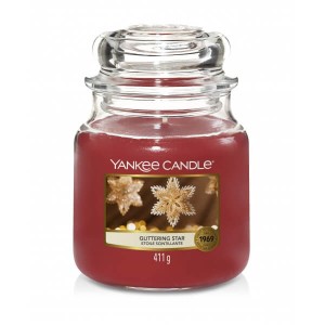 Świeca Yankee Candle Glittering Star, średni słoik (411g)