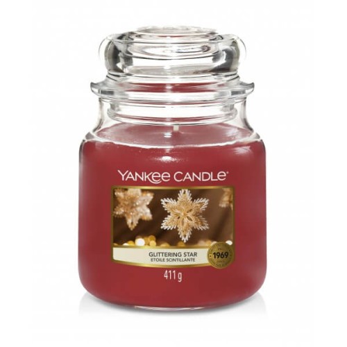 Świeca Yankee Candle Glittering Star, średni słoik (411g)