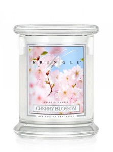 Świeca Kringle Candle Cherry Blossom, średni słoik (454g)