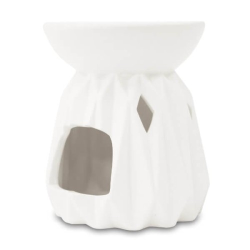 Kominek ceramiczny 12 x 10 x 10 cm (biały)