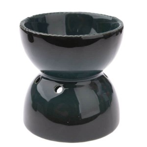Kominek ceramiczny 10,8 x 11,5 x 10,8 cm (czarny)