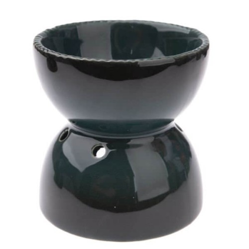 Kominek ceramiczny 10,8 x 11,5 x 10,8 cm (czarny)