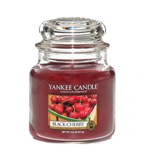 Świeca Yankee Candle Black Cherry średni słoik (411g)