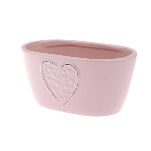 Osłonka ceramiczna 8,5 x 18 x 11 cm (różowa)