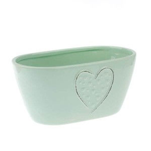 Osłonka ceramiczna 8,5 x 18 x 11 cm (zielona)
